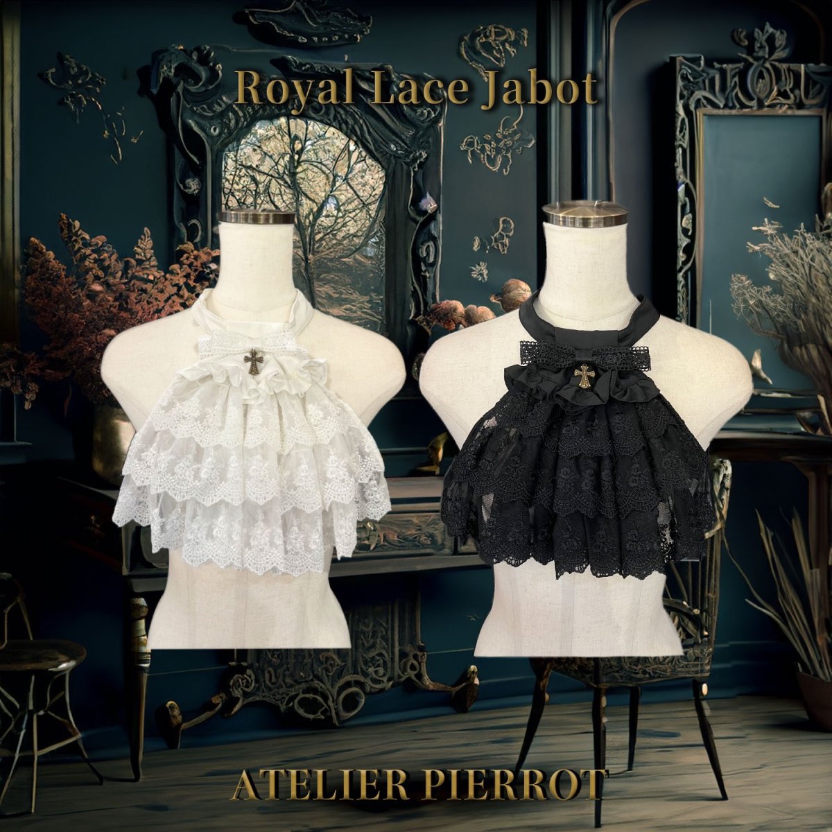 ATELIER PIERROT】ルイーズジャボタイブラウス (Black) - メルカリ