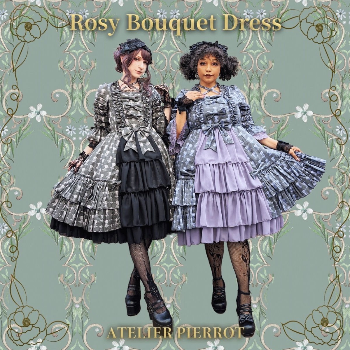 ATELIER PIERROT Rosy Bouquet Dress size3