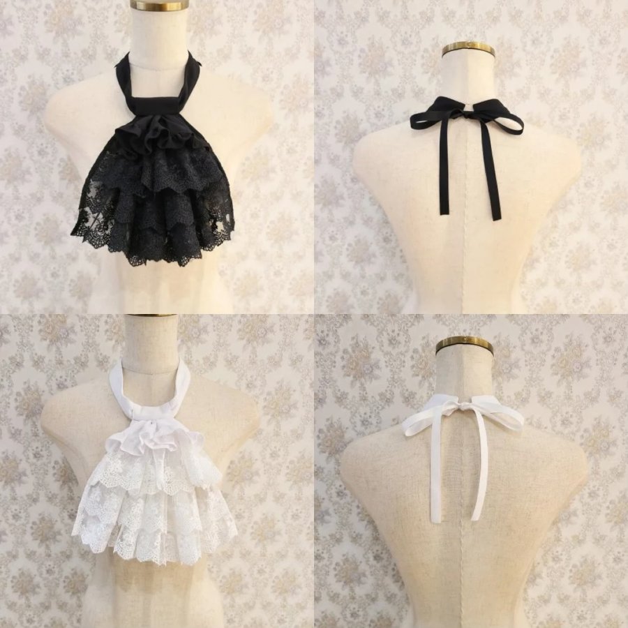 ATELIER PIERROT】アトリエピエロ Louise Jabot Blouse ホワイト